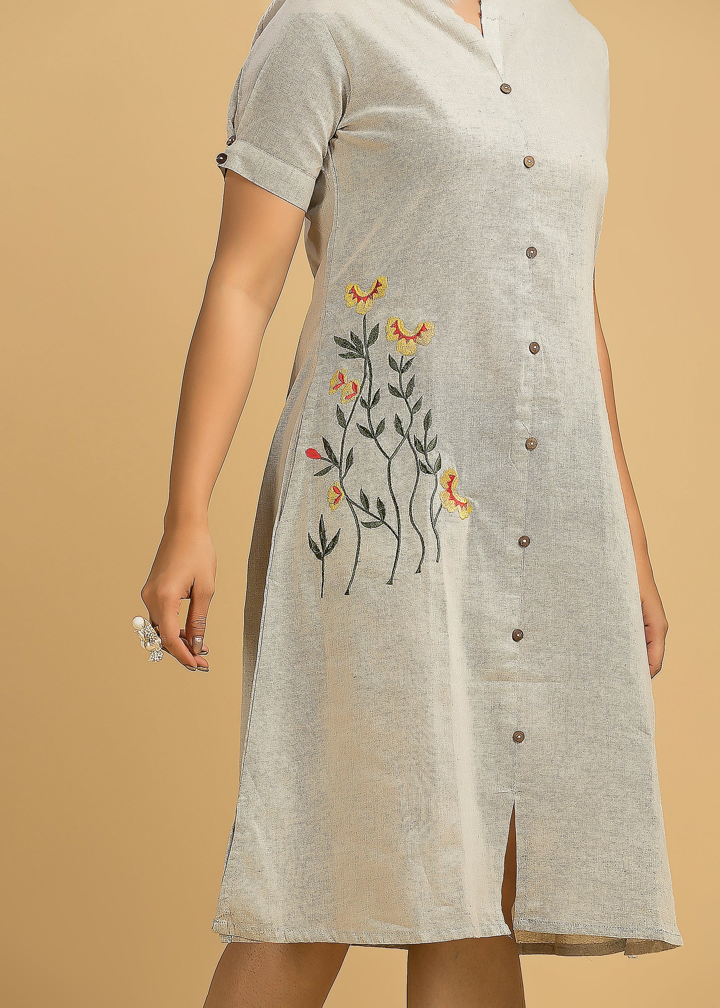 Make Me Believe- Cotton One Piece Dress – MonAmaar Ethnics