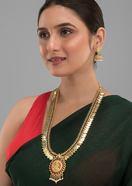 Devika Special South Temple Gold Plated Jewellery