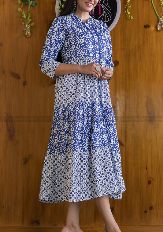 Daily Gaily Cotton Indigo Dress