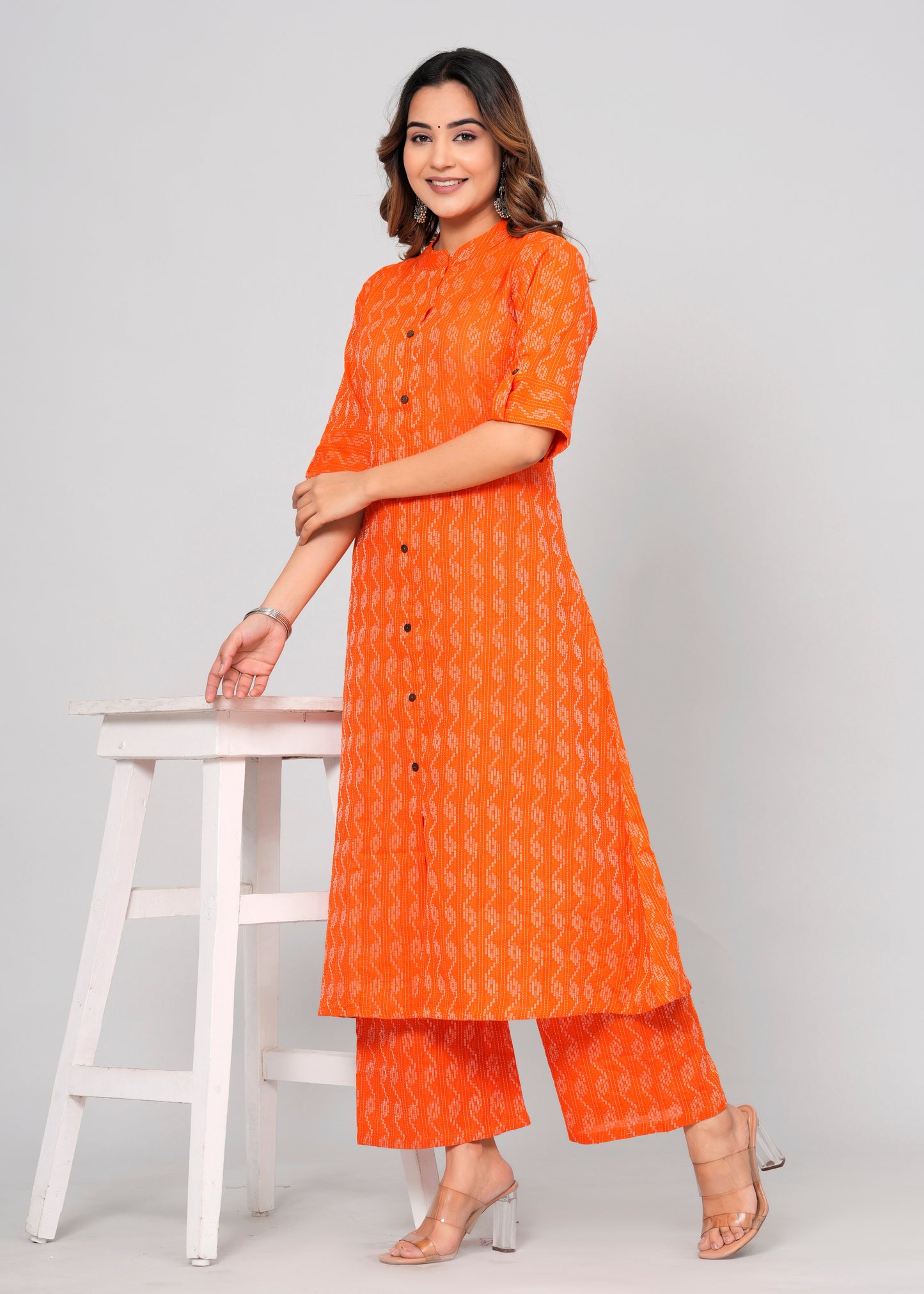 One Level Up-Orange (Co-Ord Set)