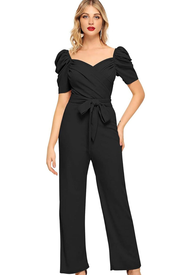 Top-Of-The-Line Jump Suit(Black)