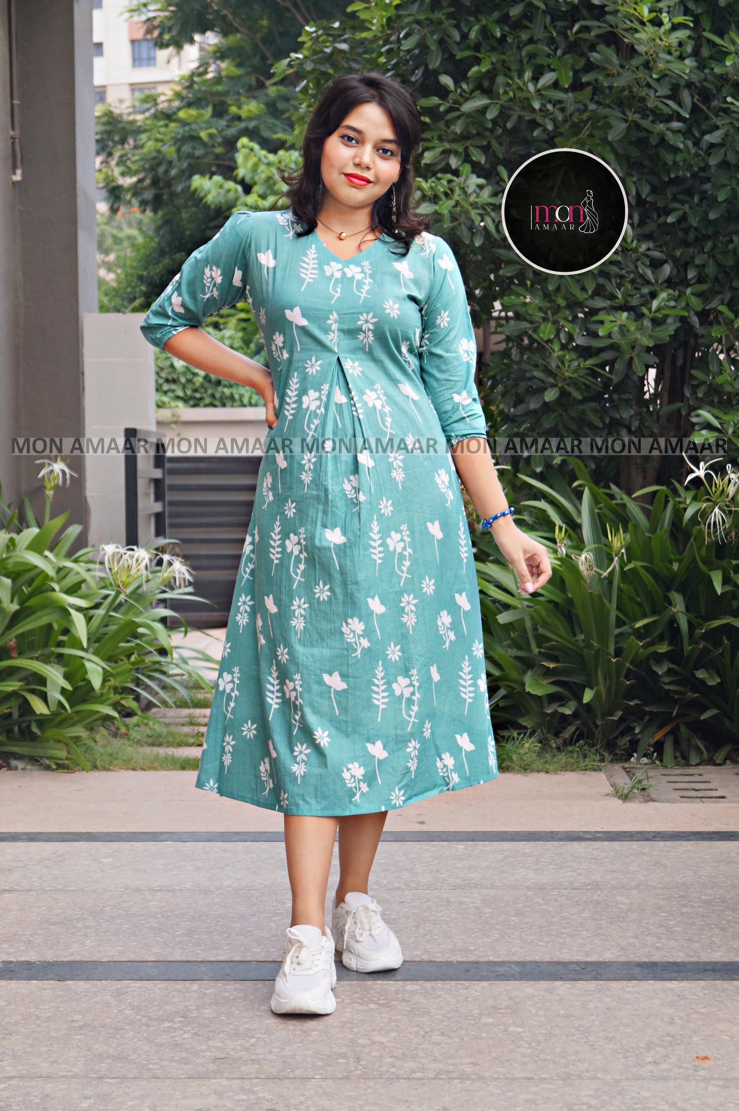 Cooling Comfort-Cotton Dress