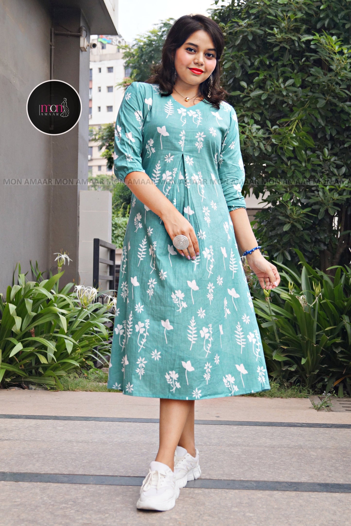 Cooling Comfort-Cotton Dress