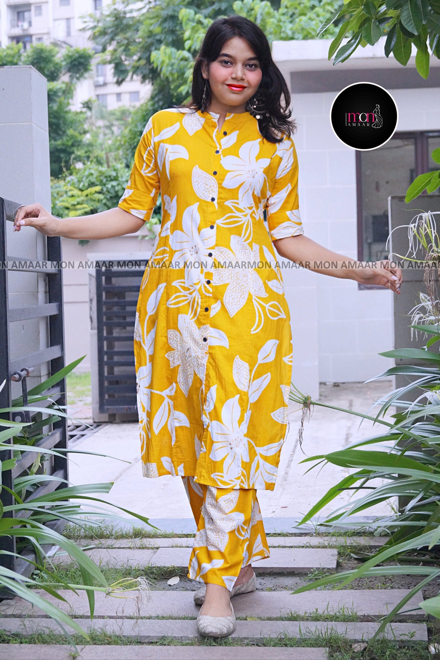 Lucky Yellow Cotton Coord Set