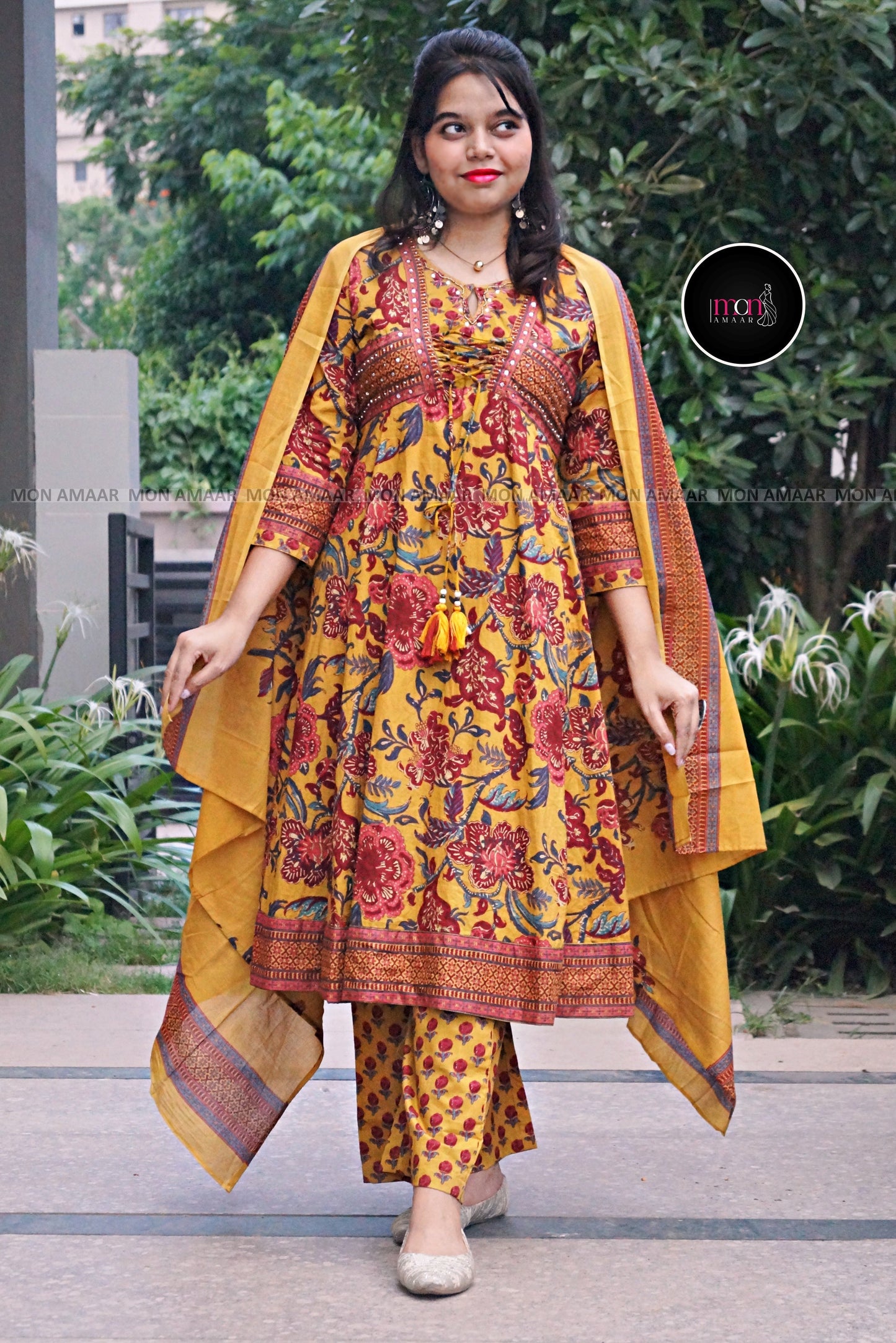 Riwaayati Roshni -Cotton Kurti Set