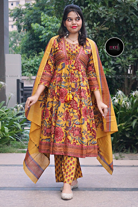 Riwaayati Roshni -Cotton Kurti Set