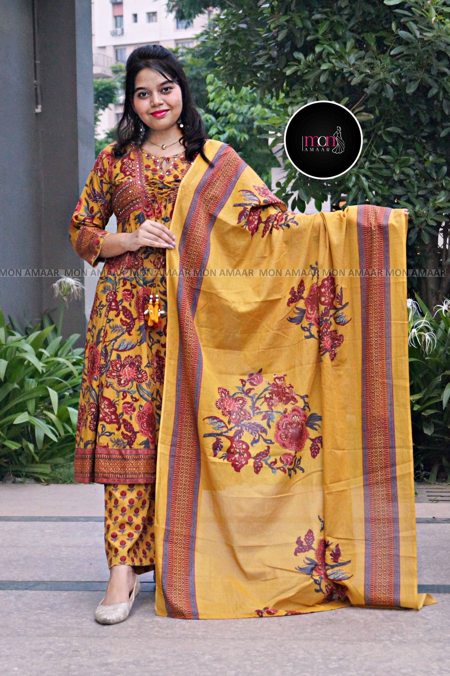 Riwaayati Roshni -Cotton Kurti Set