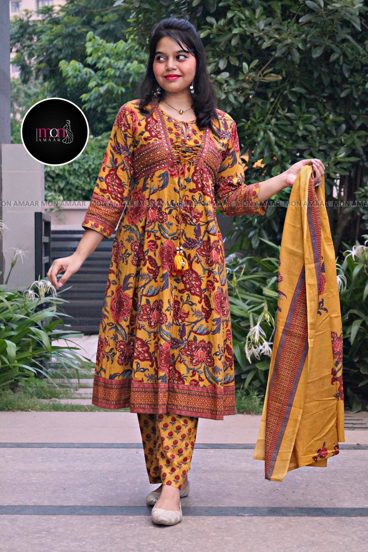Riwaayati Roshni -Cotton Kurti Set