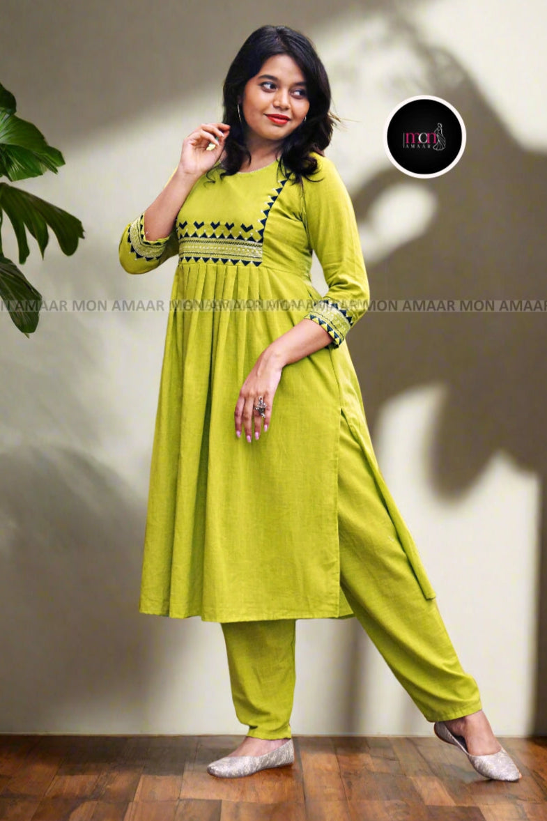 Smart Sutra- Cotton Kurti Set