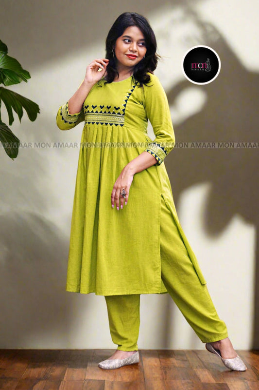 Smart Sutra- Cotton Kurti Set