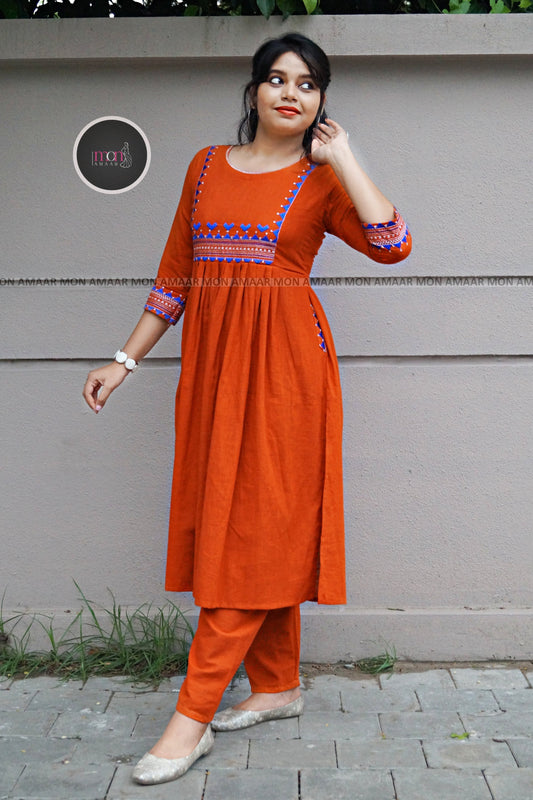 Smart Sutra- Cotton Kurti Set
