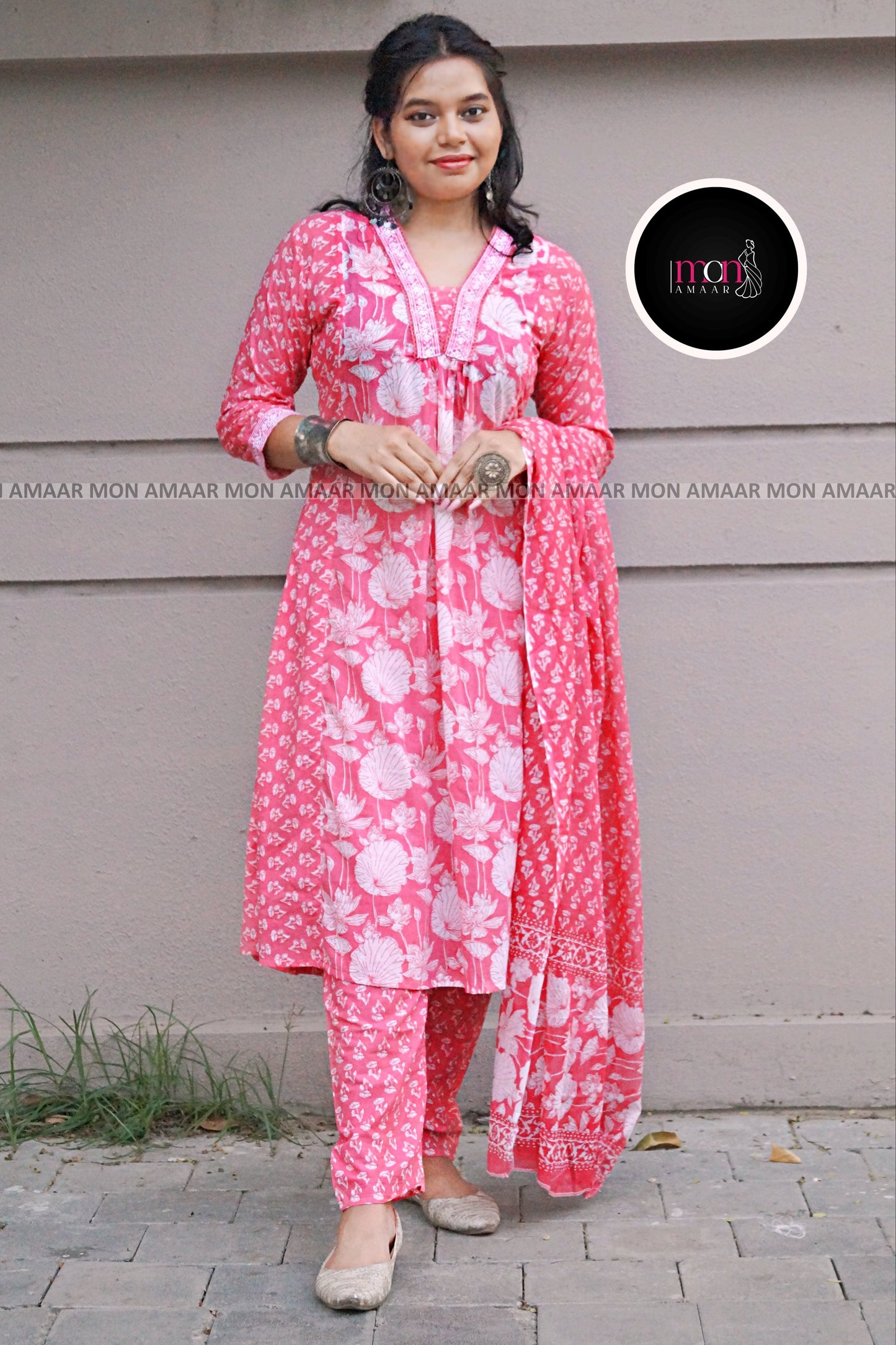 Pink Obsession - Cotton Kurti Set