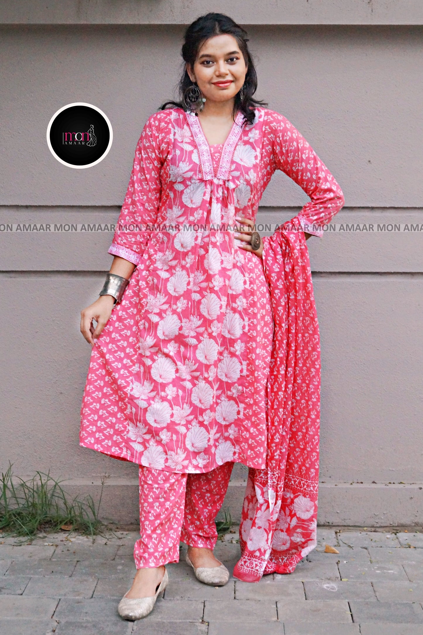 Pink Obsession - Cotton Kurti Set