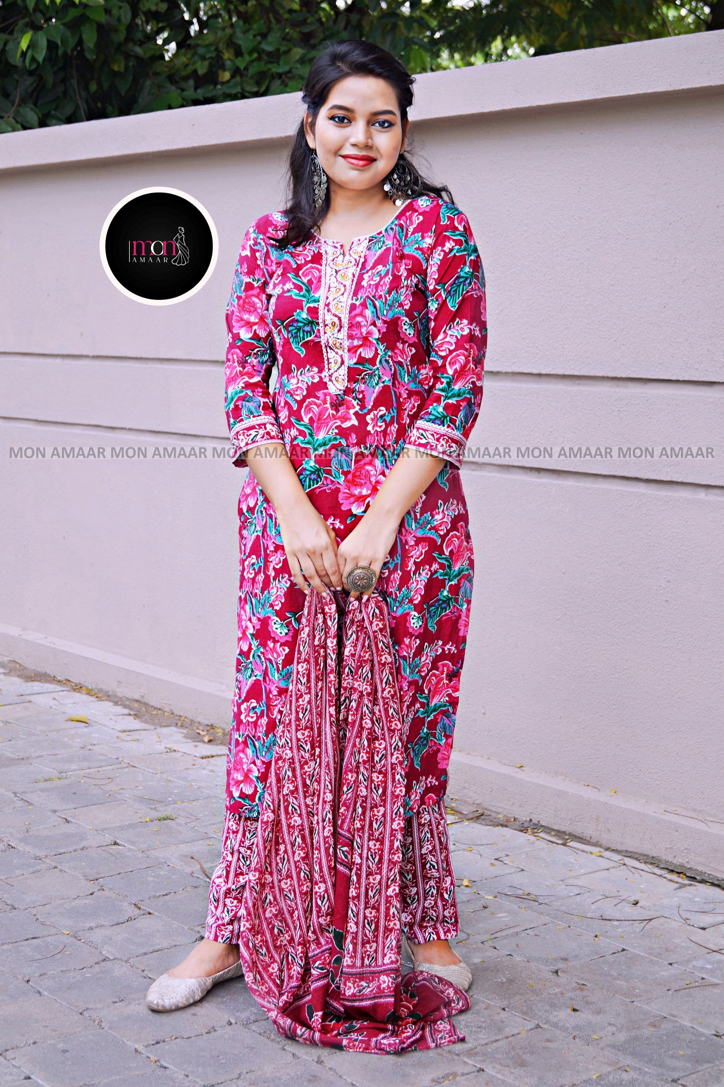 Color Phool - Vibrant Cotton Kurti Set