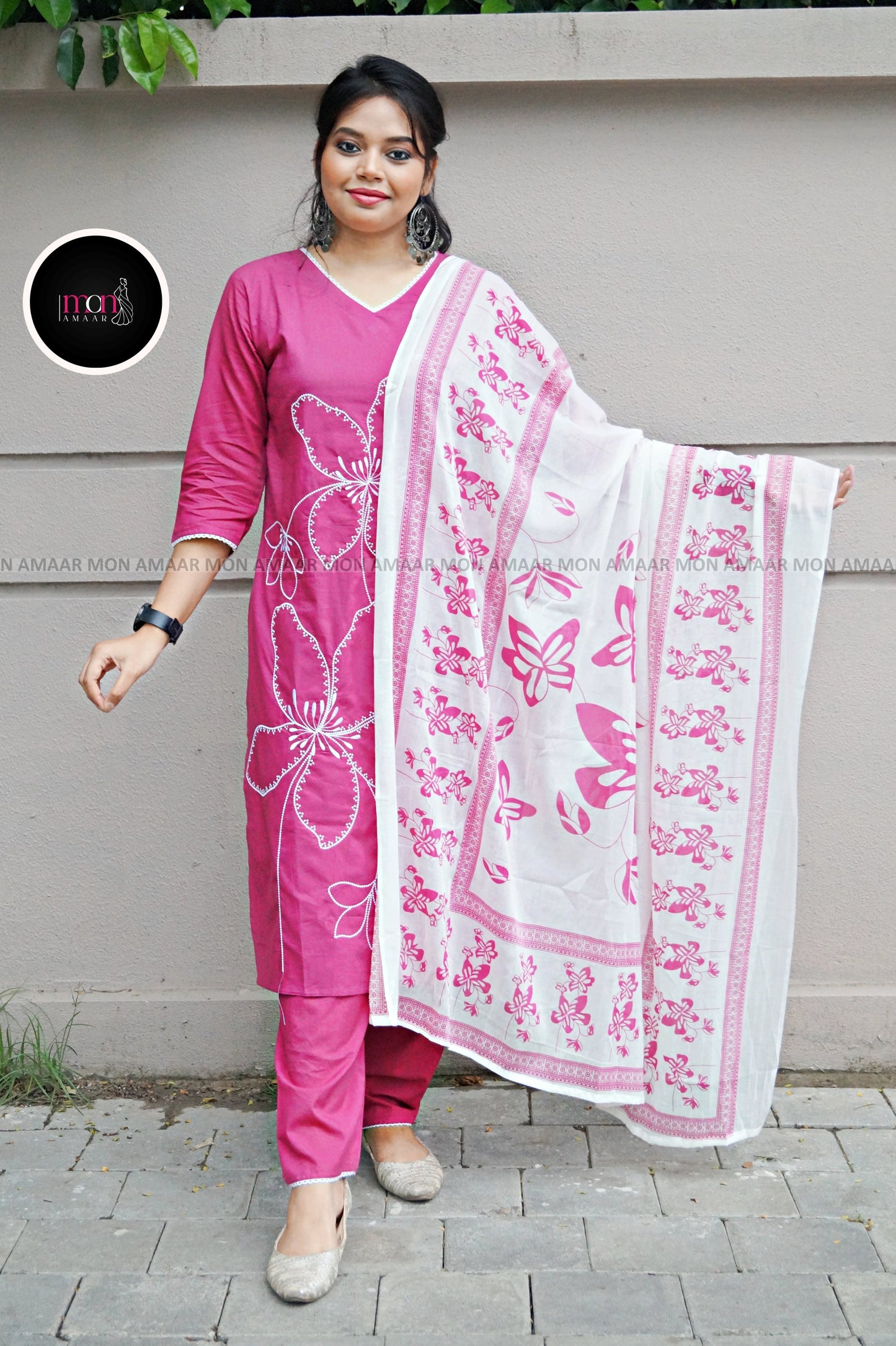 Sweet Pankhuri -Cotton Kurti Set