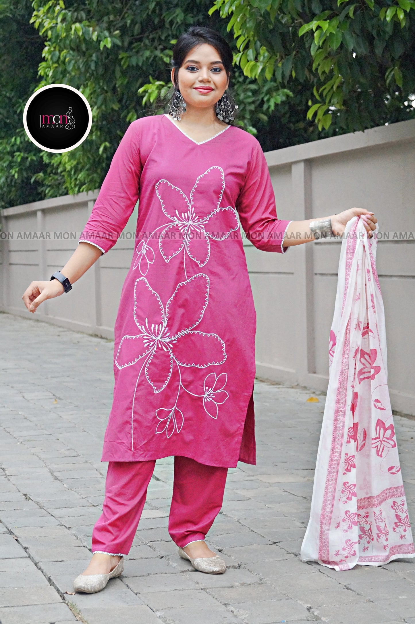 Sweet Pankhuri -Cotton Kurti Set