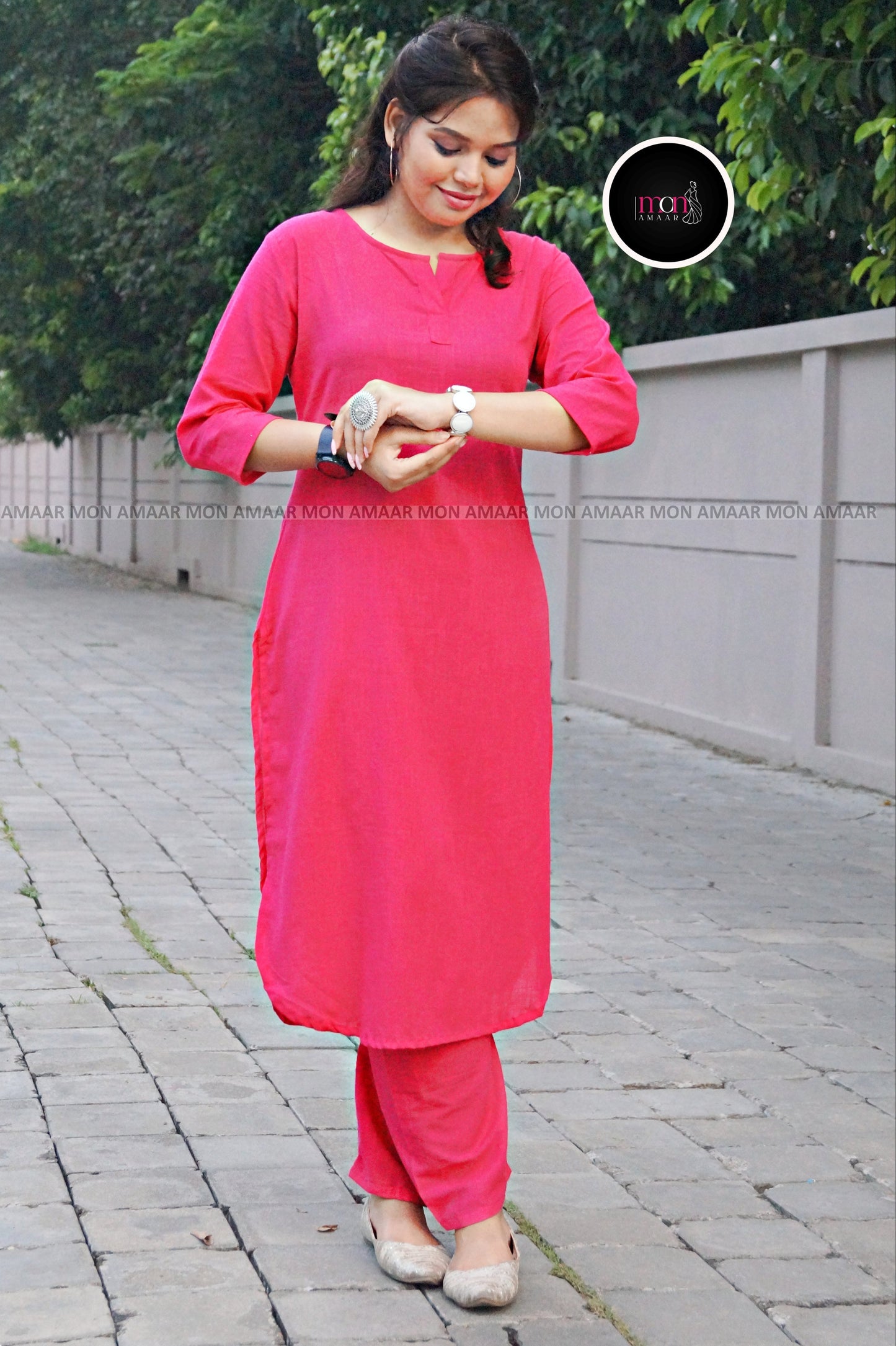 Tinted Tones-Cotton Kurti Set