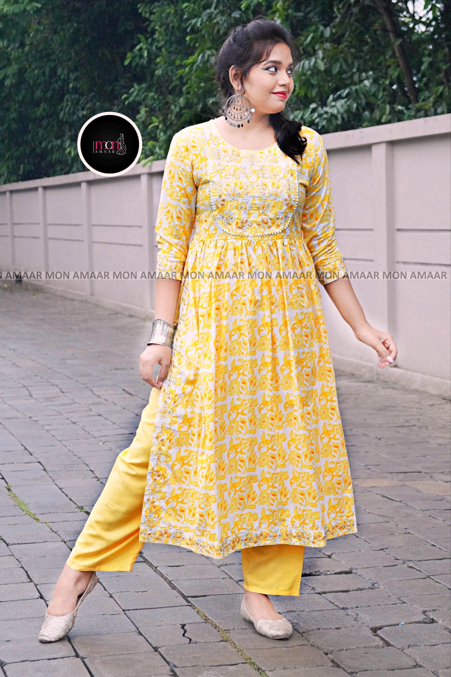 Yellow Herat- Kurti Set