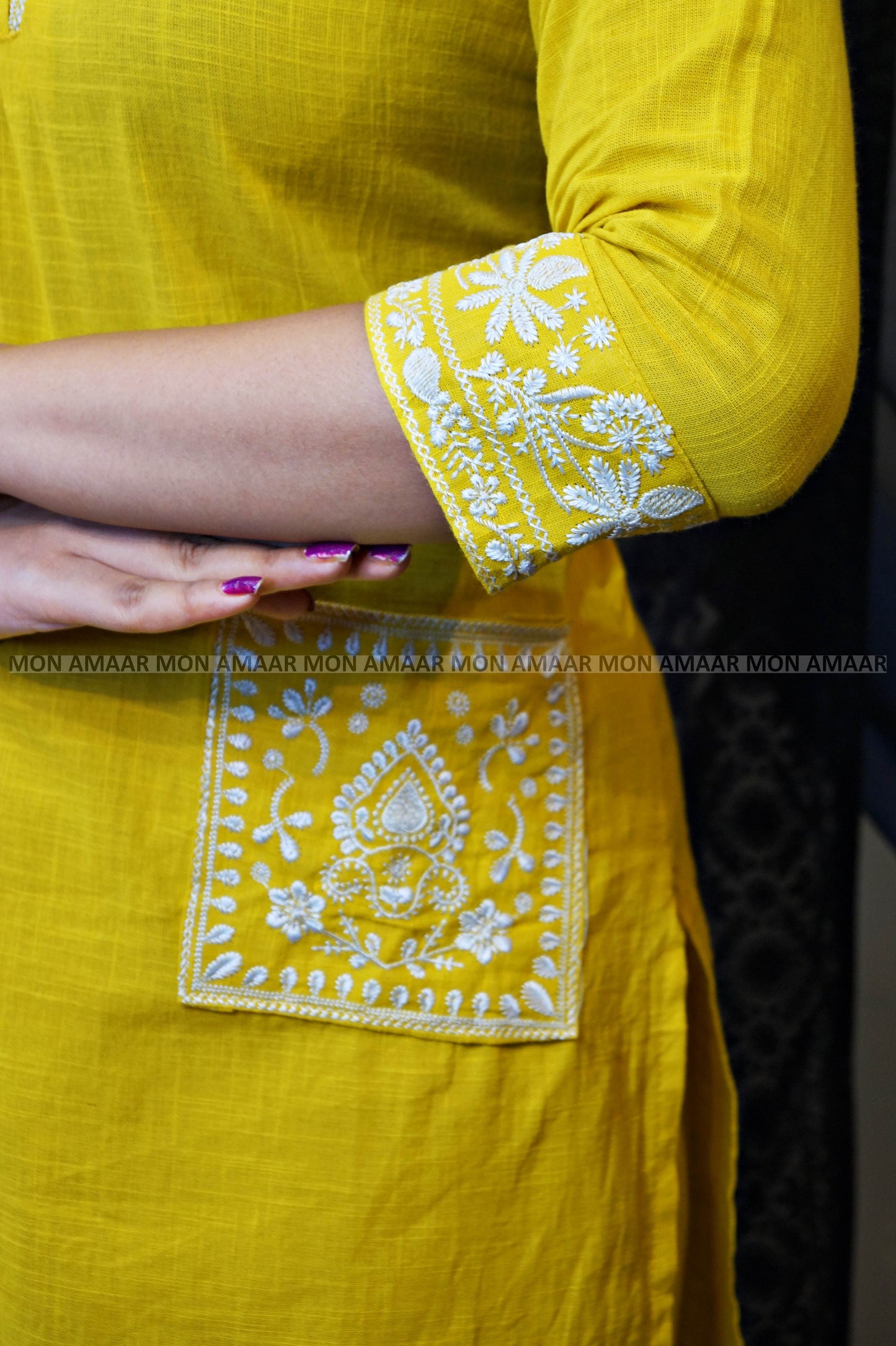 Cloud Whisper - Cotton Kurti Set