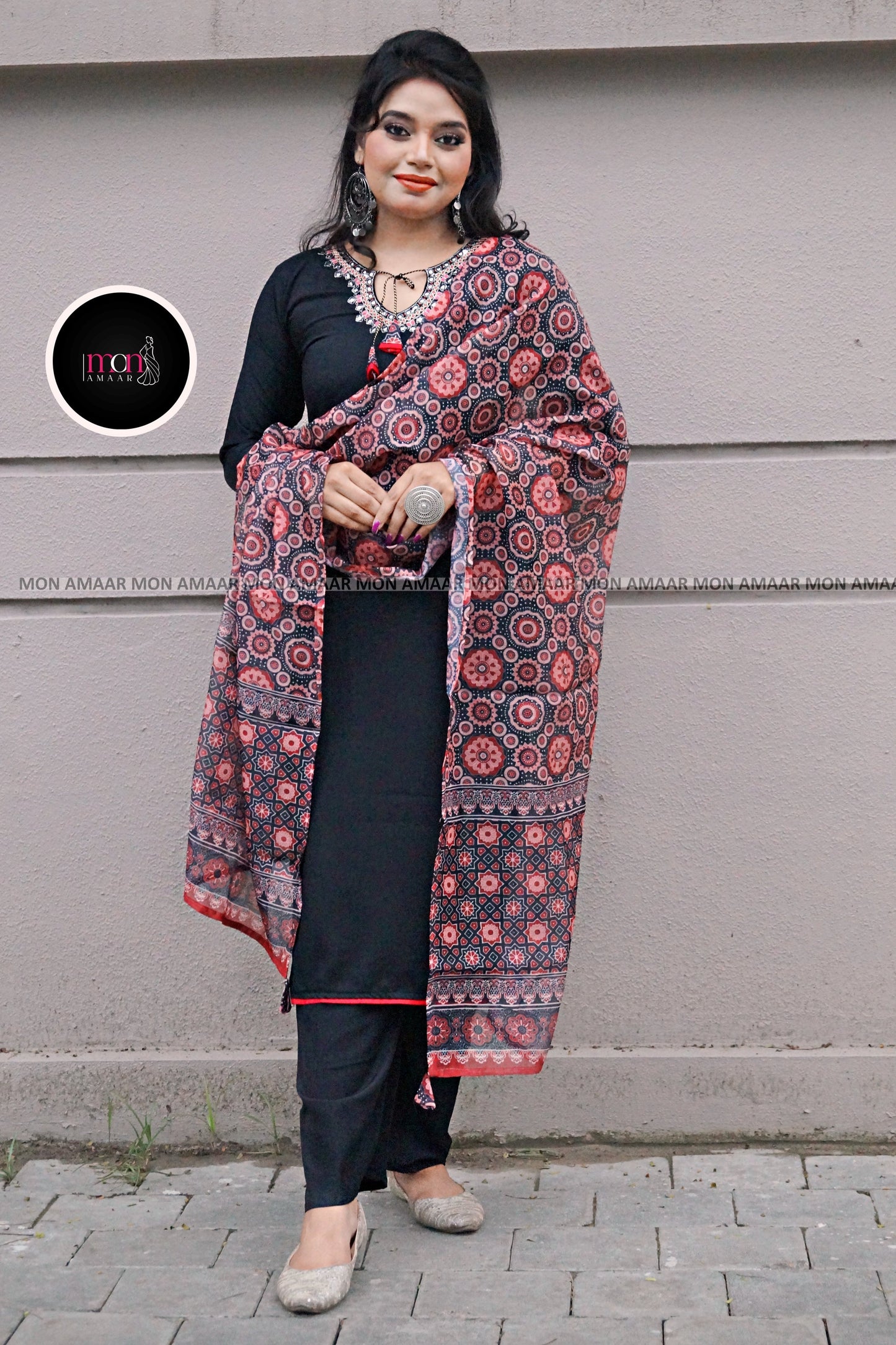 Midnight Glow Kurti Set