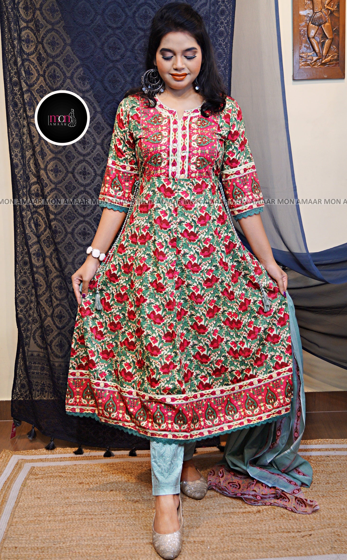 Floral Touch -Anarkali Suit Set