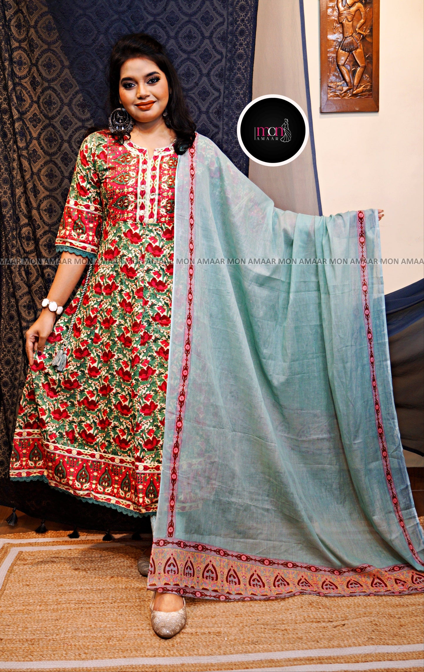 Floral Touch -Anarkali Suit Set