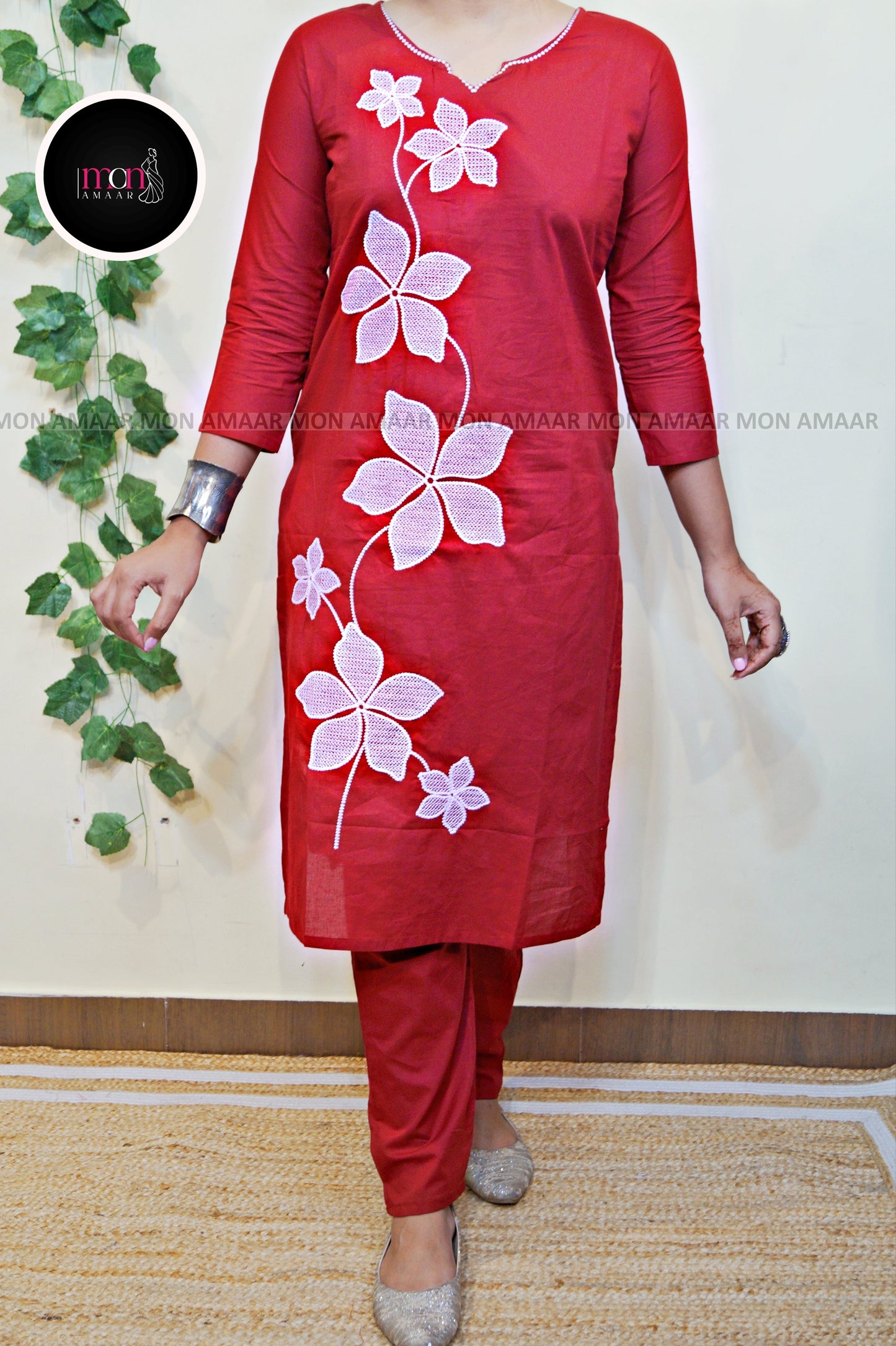 Beauty Of Flowers- Cotton Coord Set