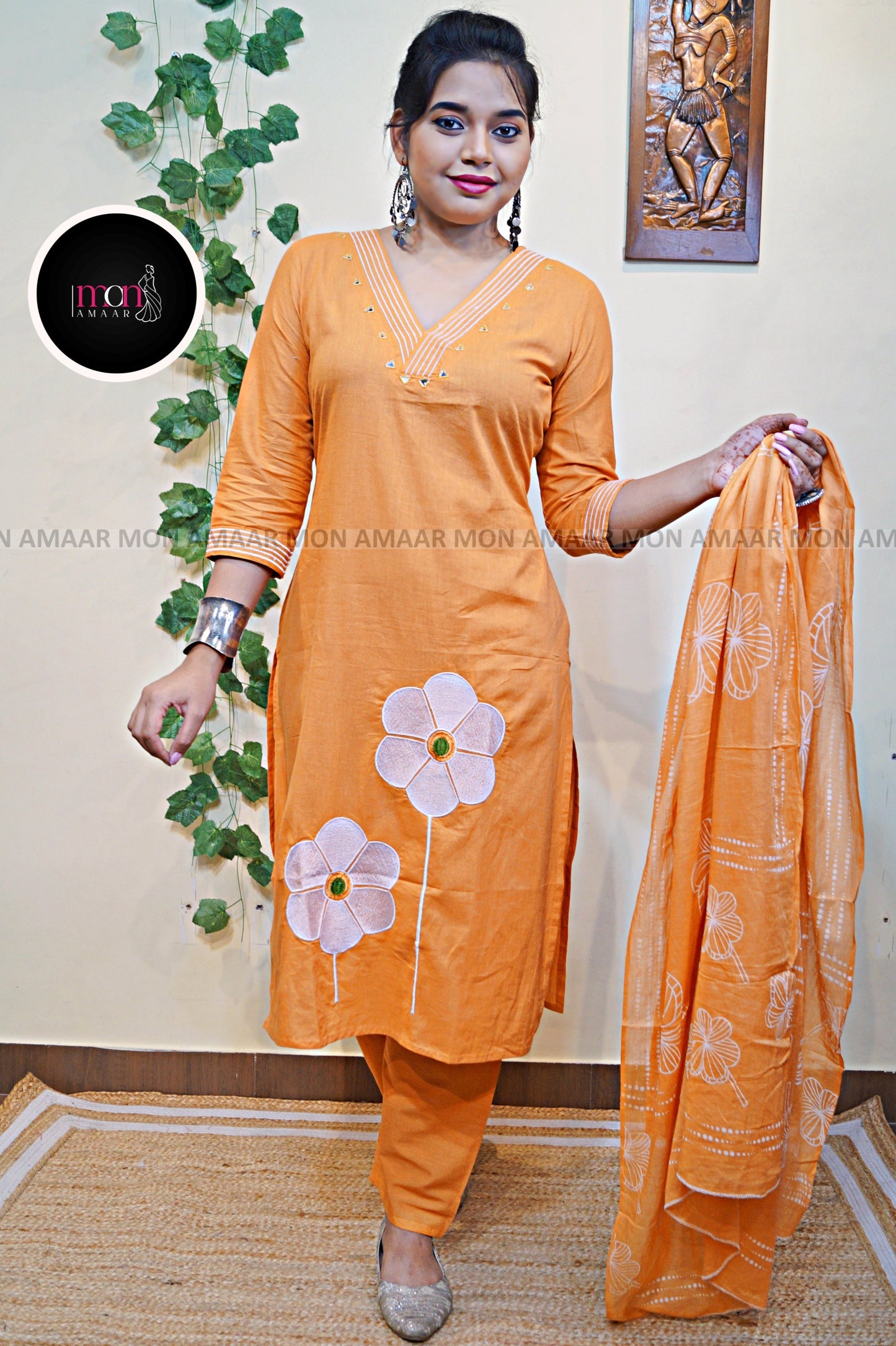 Stunning style Cotton Kurti Set