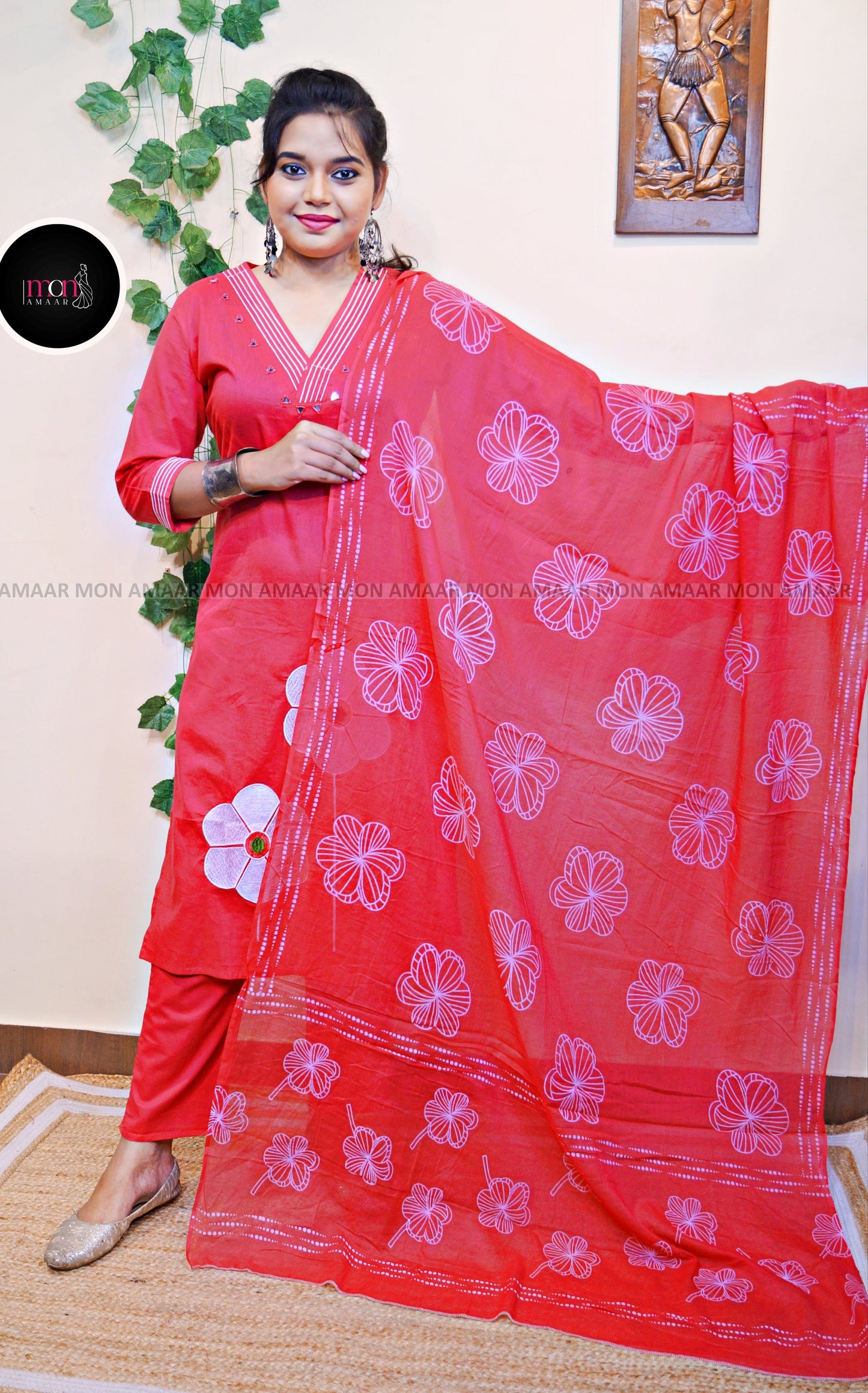 Stunning style Cotton Kurti Set