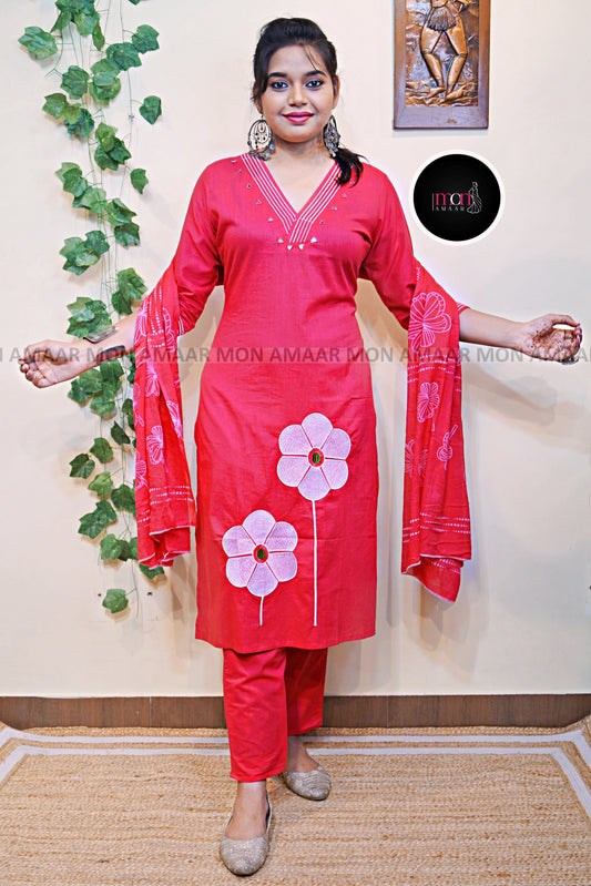 Stunning style Cotton Kurti Set