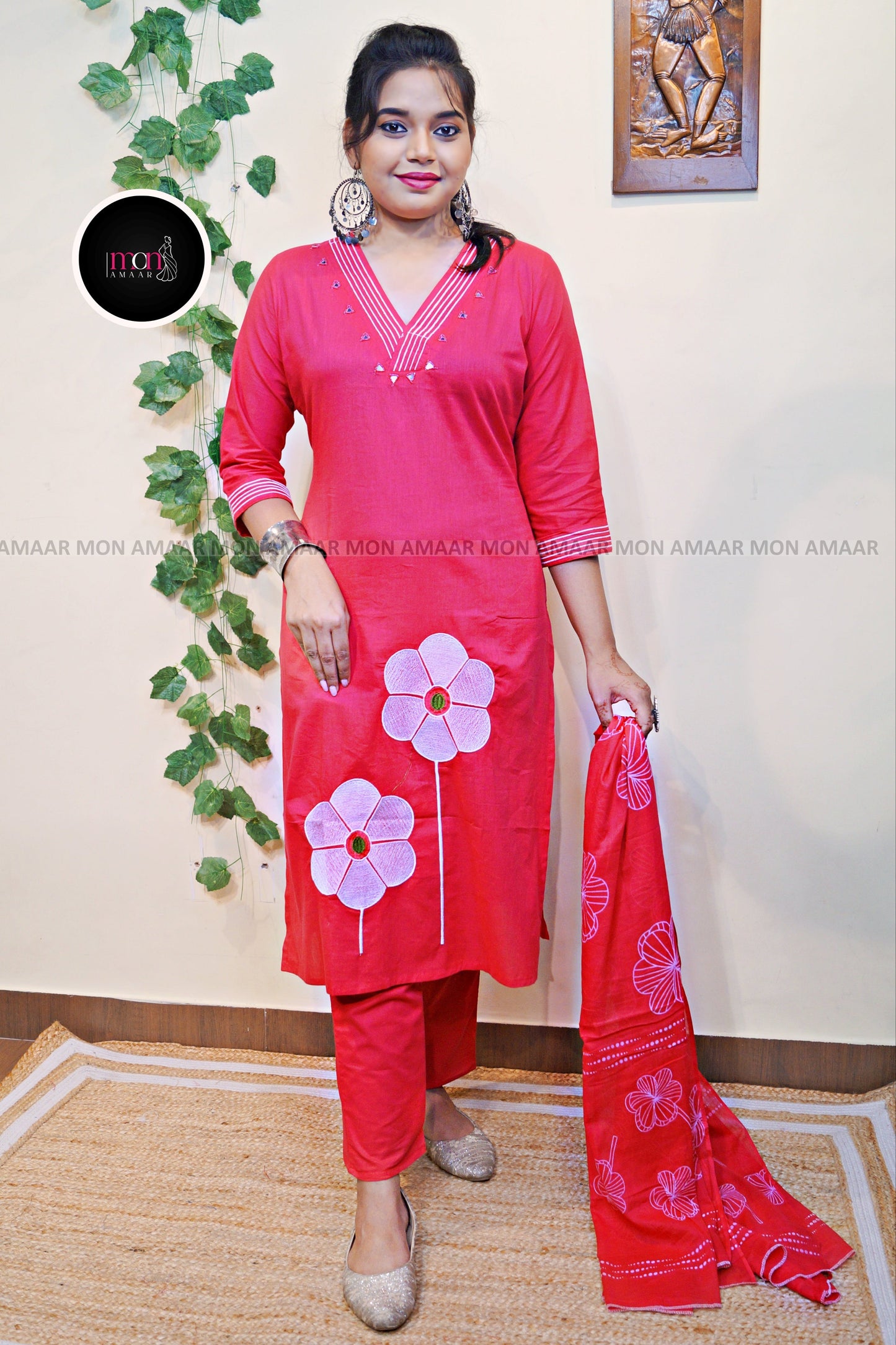 Stunning style Cotton Kurti Set