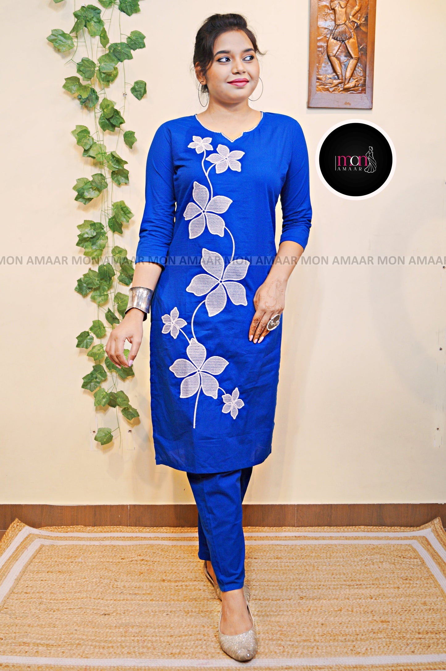 Beauty Of Flowers- Cotton Coord Set