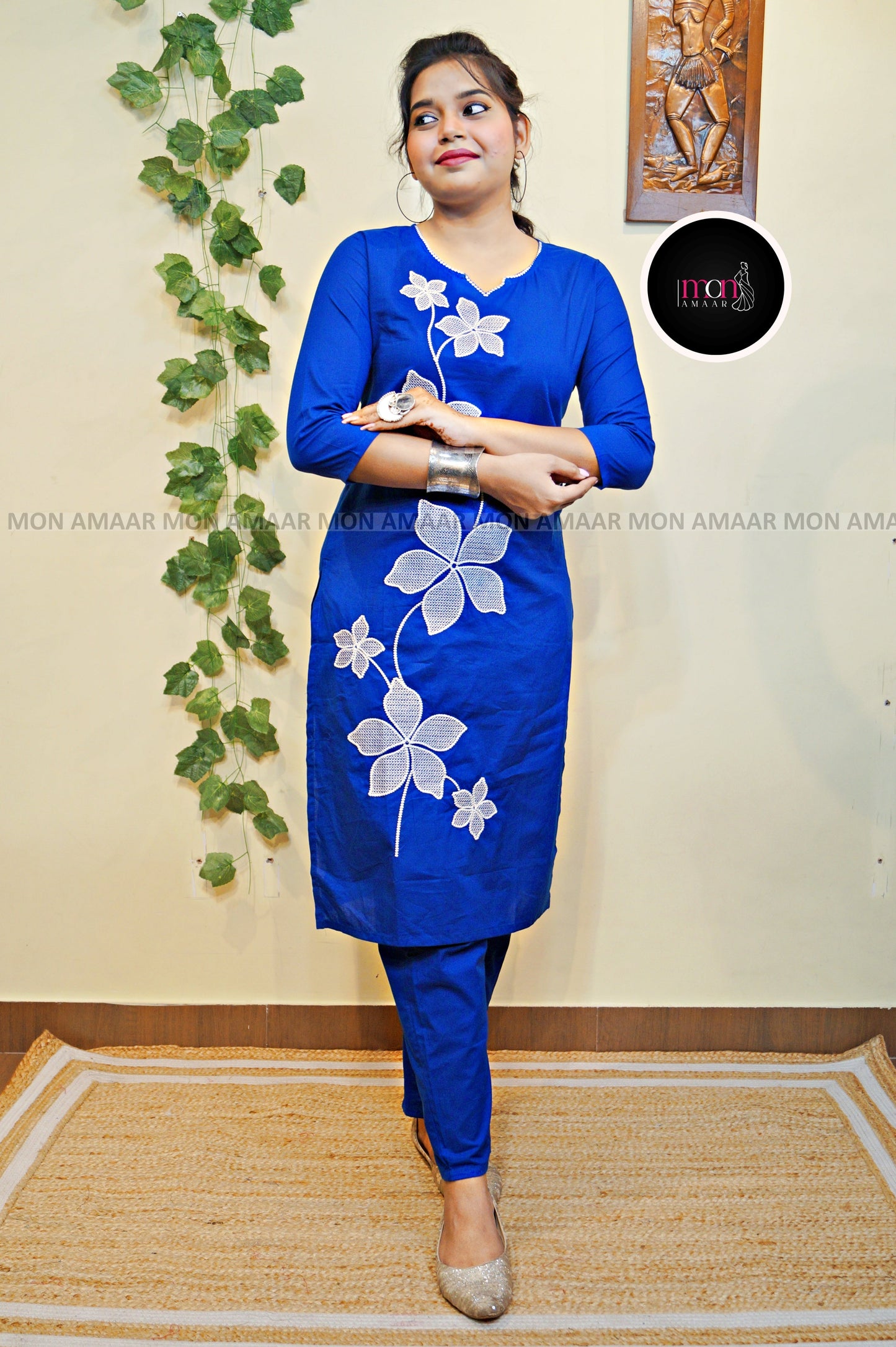 Beauty Of Flowers- Cotton Coord Set