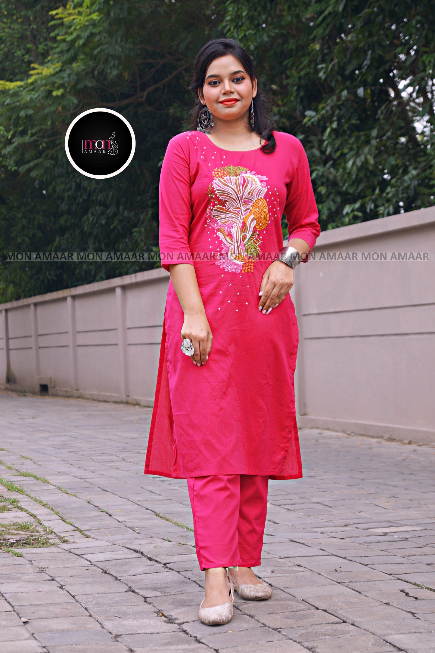 Glow And Shine - Cotton Kurti Set