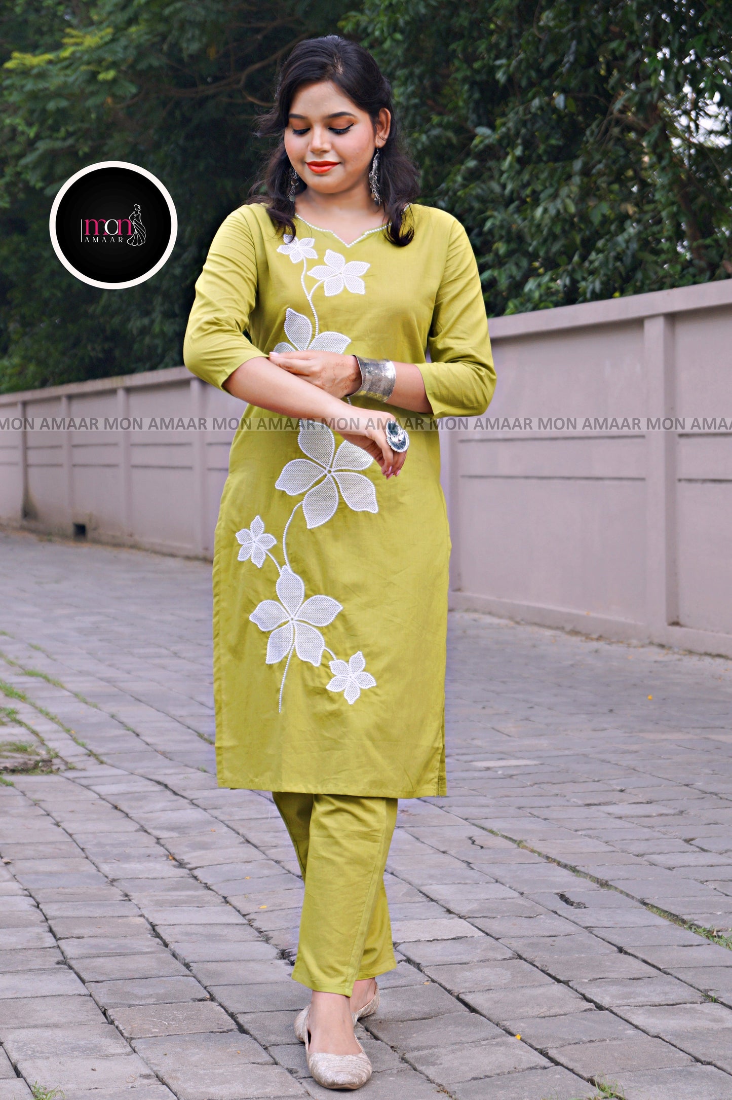 Beauty Of Flowers- Cotton Coord Set