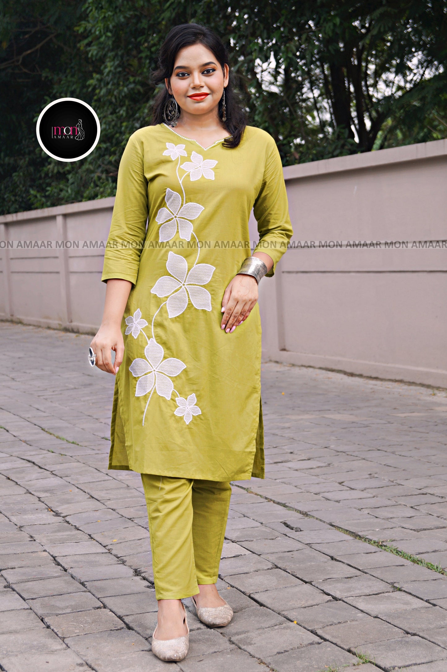 Beauty Of Flowers- Cotton Coord Set