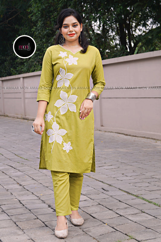 Beauty Of Flowers- Cotton Coord Set