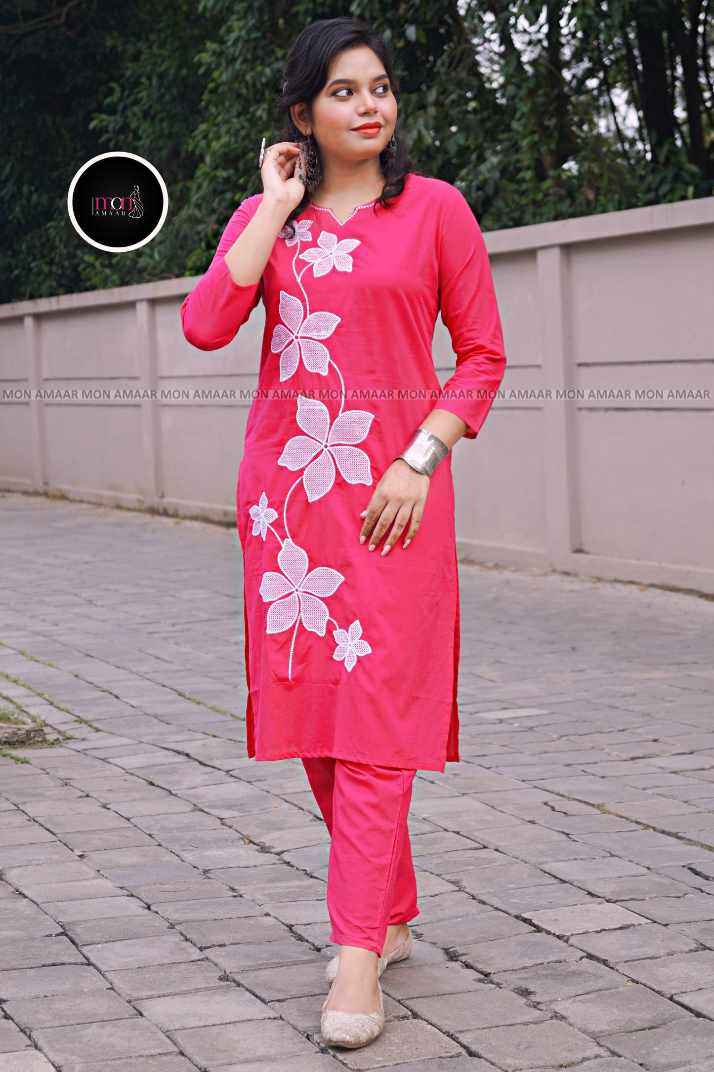 Beauty Of Flowers- Cotton Coord Set