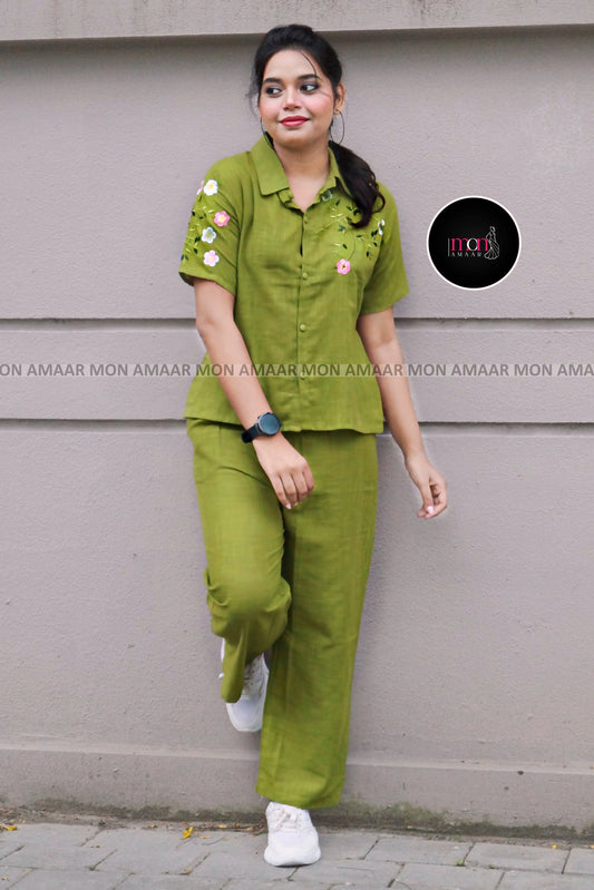 My Puja Glam Up-Cotton Coord Set