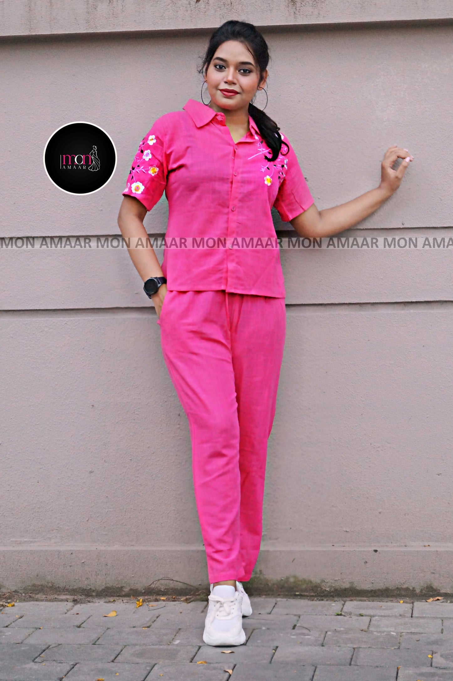 My Puja Glam Up-Cotton Coord Set