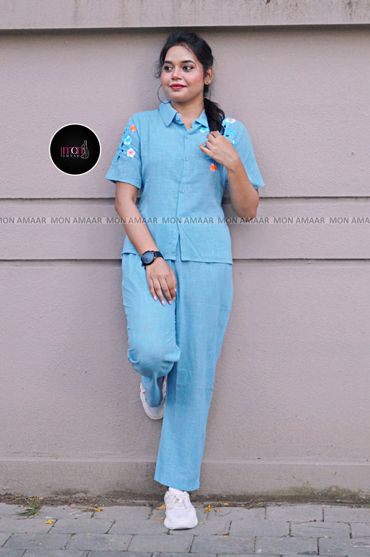 My Puja Glam Up-Cotton Coord Set