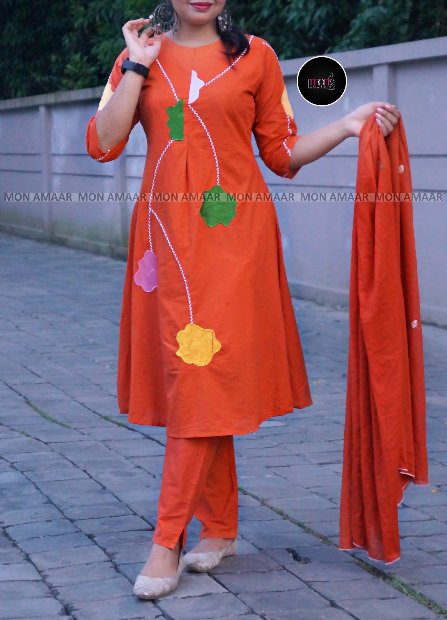 Jashan-E-Bahara Cotton Kurti Set