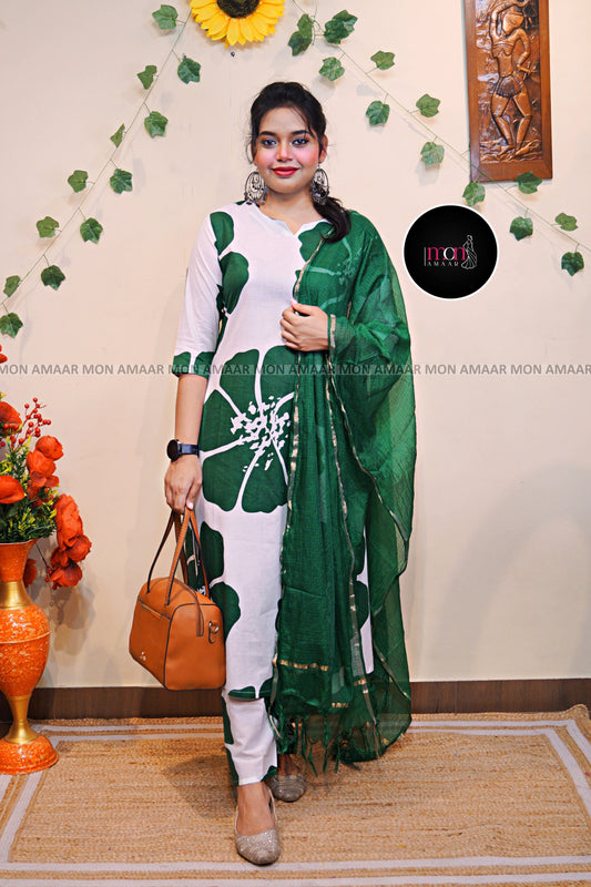 Nature Connection- Cotton Kurti Set