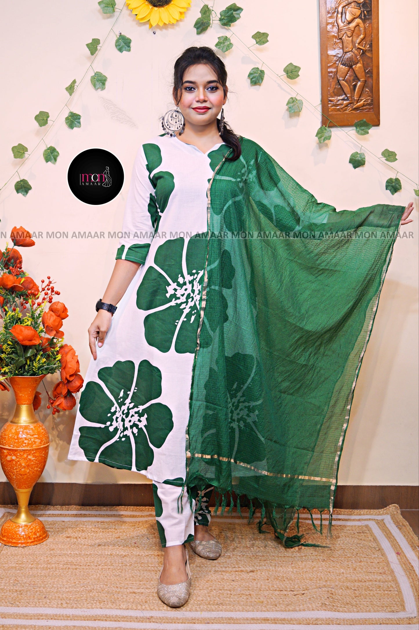 Nature Connection- Cotton Kurti Set