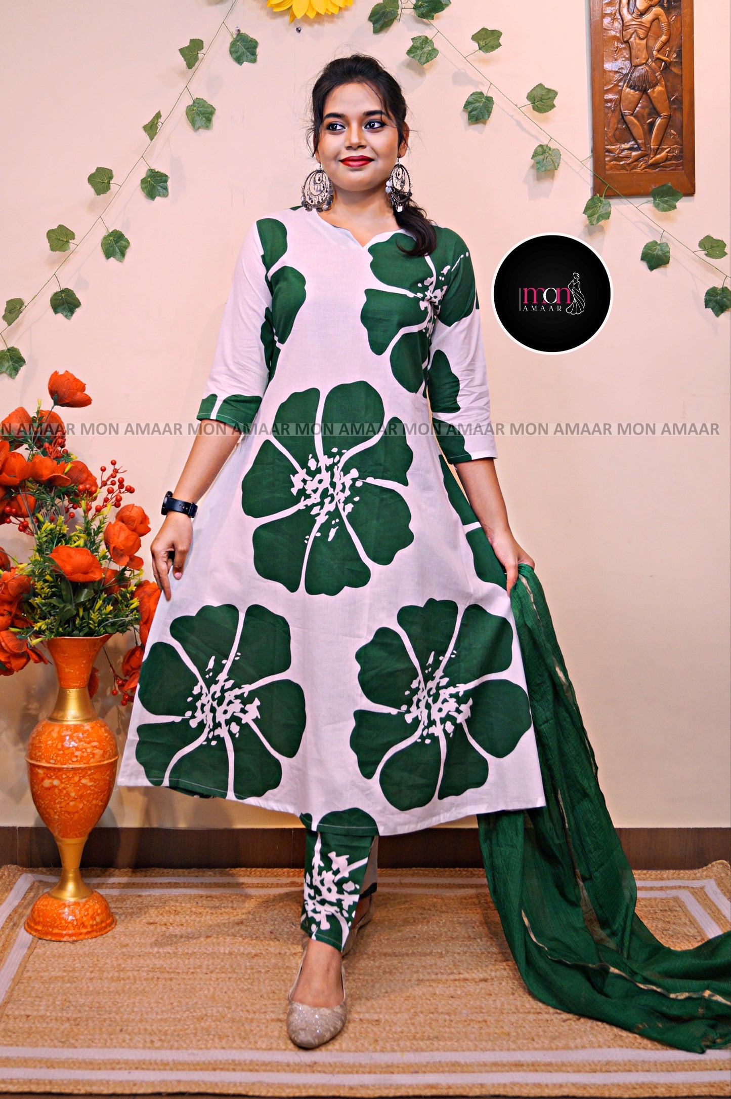 Nature Connection- Cotton Kurti Set