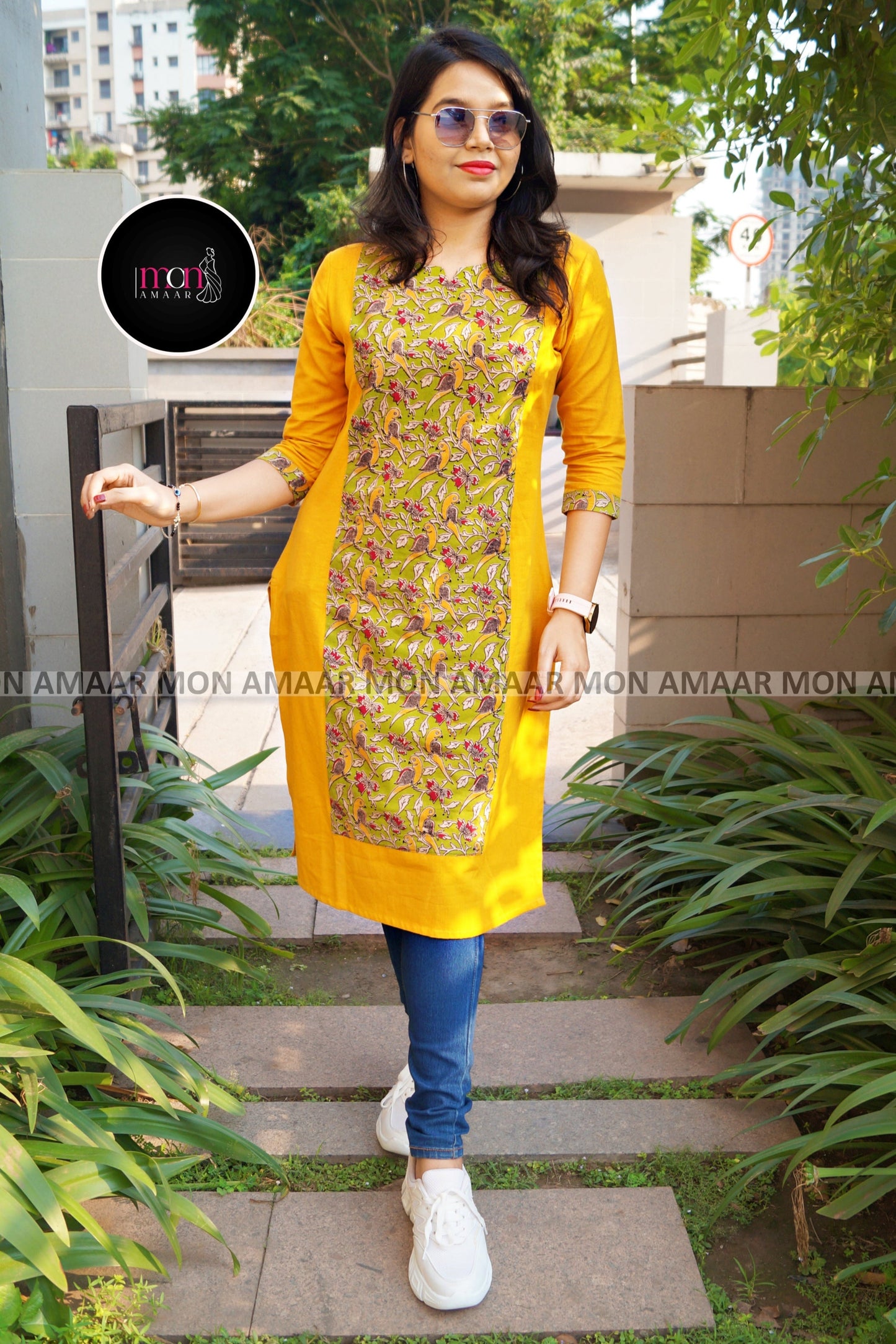 Green Fashion -Pure Sustainable Hand Block Kalamkari  Kurti