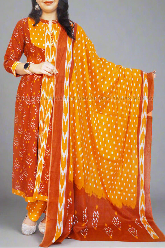 Moment Of Stillness Cotton Kurti Set