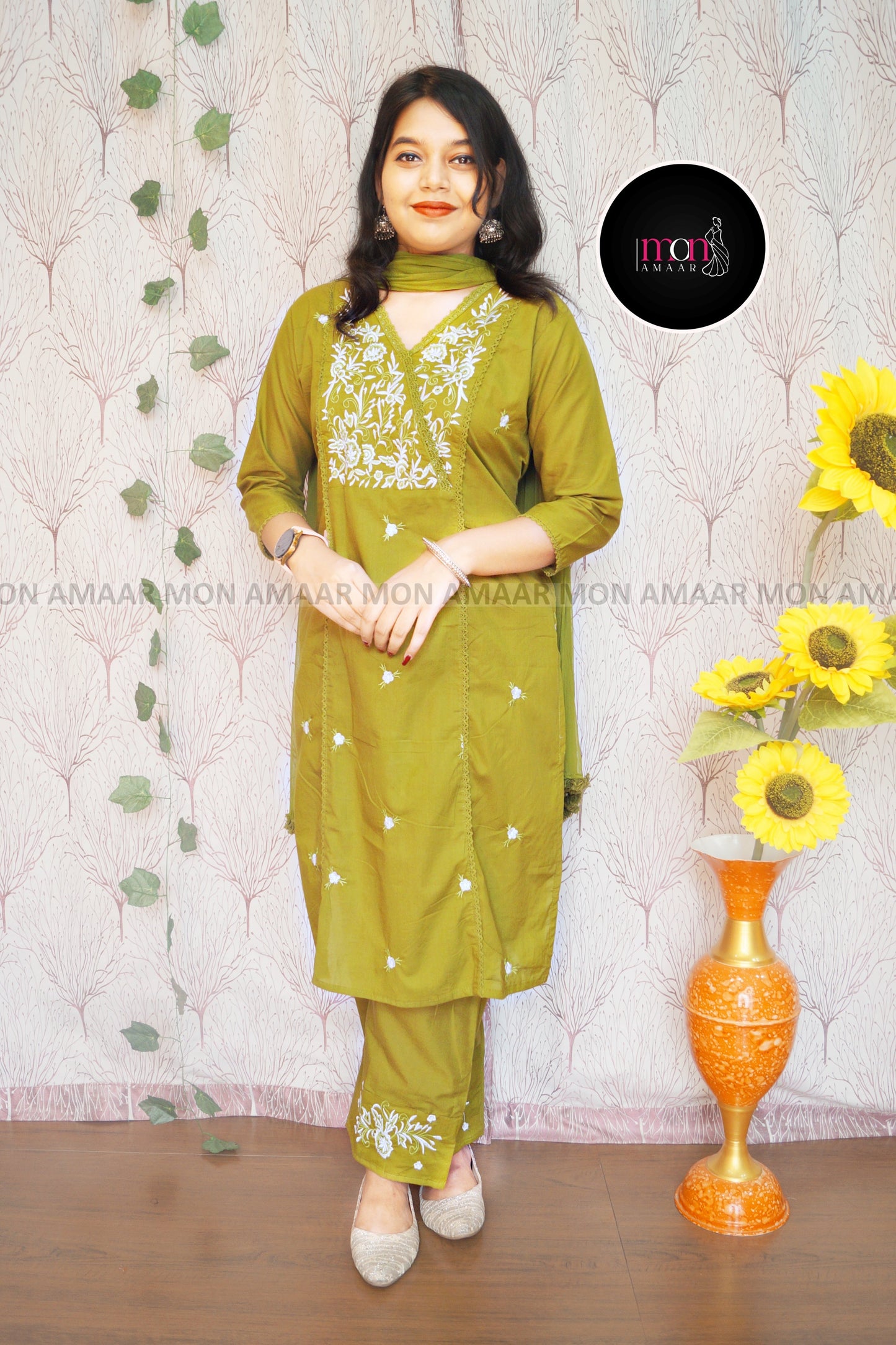 Special Occasion Cotton Kurti Set
