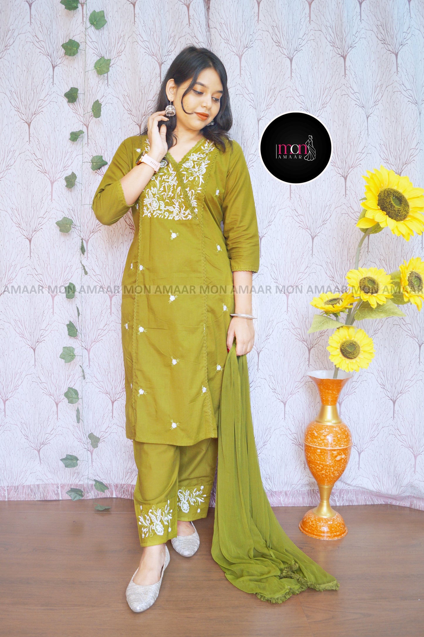 Special Occasion Cotton Kurti Set