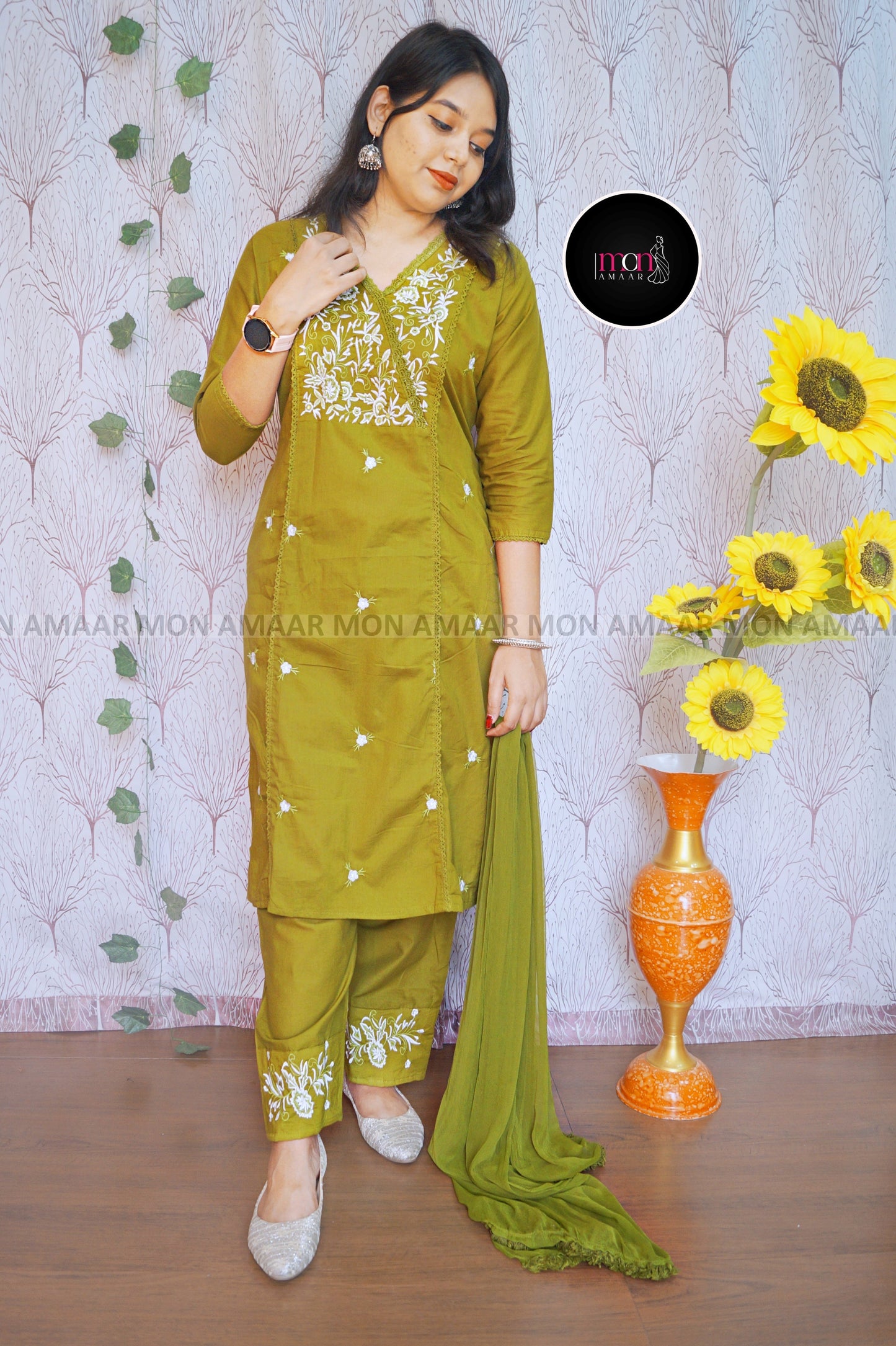 Special Occasion Cotton Kurti Set